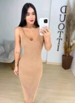 Vestido Tricot Modal Midi - Imagem 6