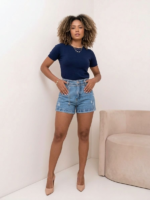 Short Jeans Cinto de Corrente - Imagem 3