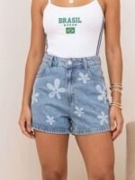 Short Jeans Froral