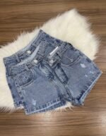 Short Jeans Cinto de Corrente - Imagem 4