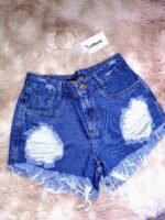 Short Jeans Curto Destroyed - Imagem 6