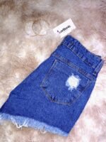 Short Jeans Curto Destroyed - Imagem 5