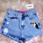 Short Jeans Bordado Tucano