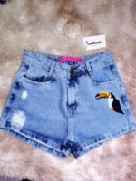 Short Jeans Bordado Tucano