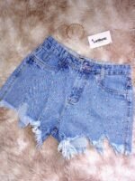 Short Jeans com Pedrinhas